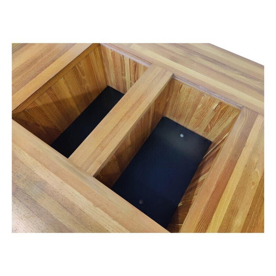 Image 1 of Mid Century Couchtisch aus Holz Mod. 454 Il Castello von Mario Bellini für Cassina, 1970er Jahre