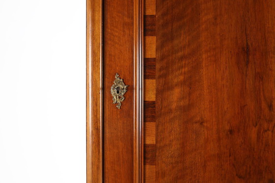 Image 1 of Antiker Holzschrank mit Intarsien und Bronzeverzierungen, 1860