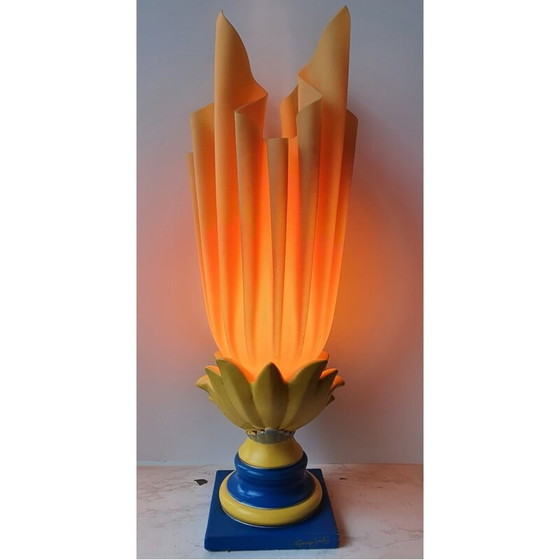 Image 1 of Vintage Athena Beige Banana Lampe von Georgia Jacob, 1975