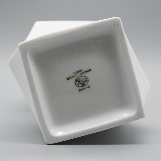 Image 1 of Archais Heinrich Fuchs Op Art Retro Hutschenreuther Biskuit Porzellan Vase Trio