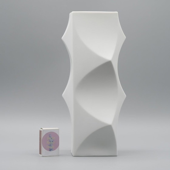 Image 1 of Archais Heinrich Fuchs Op Art Retro Hutschenreuther Biskuit Porzellan Vase Trio