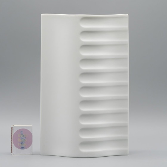 Image 1 of Archais Heinrich Fuchs Op Art Retro Hutschenreuther Biskuit Porzellan Vase Trio