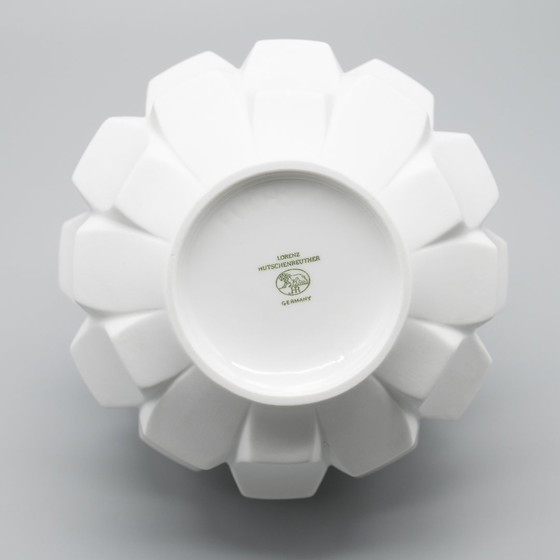 Image 1 of Archais Heinrich Fuchs Op Art Retro Hutschenreuther Biskuit Porzellan Vase Trio