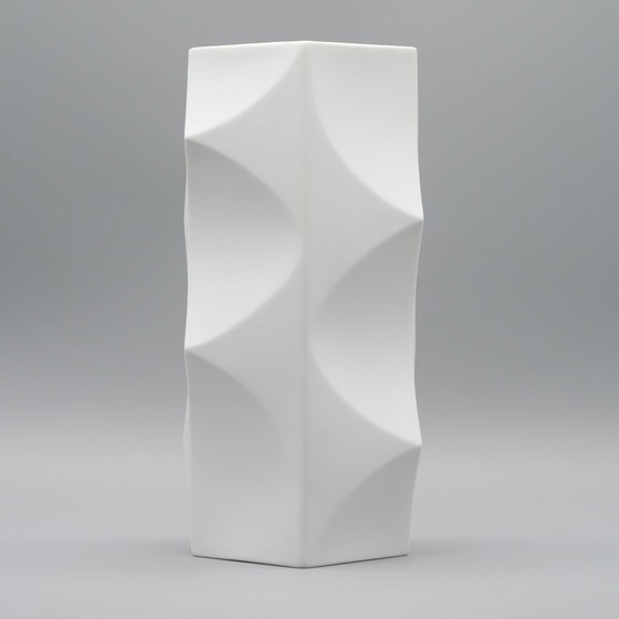 Image 1 of Archais Heinrich Fuchs Op Art Retro Hutschenreuther Biskuit Porzellan Vase Trio