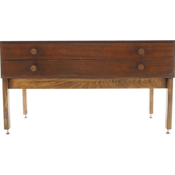 Image 1 of Vintage Kommode aus Holz und Chrom, Tschechisch 1960