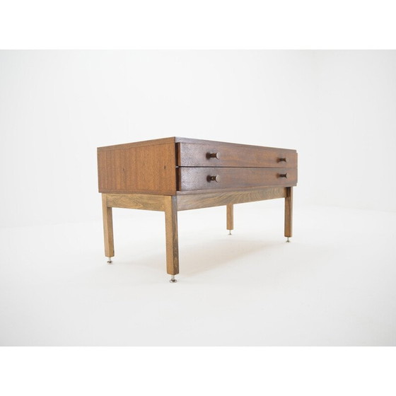 Image 1 of Vintage Kommode aus Holz und Chrom, Tschechisch 1960