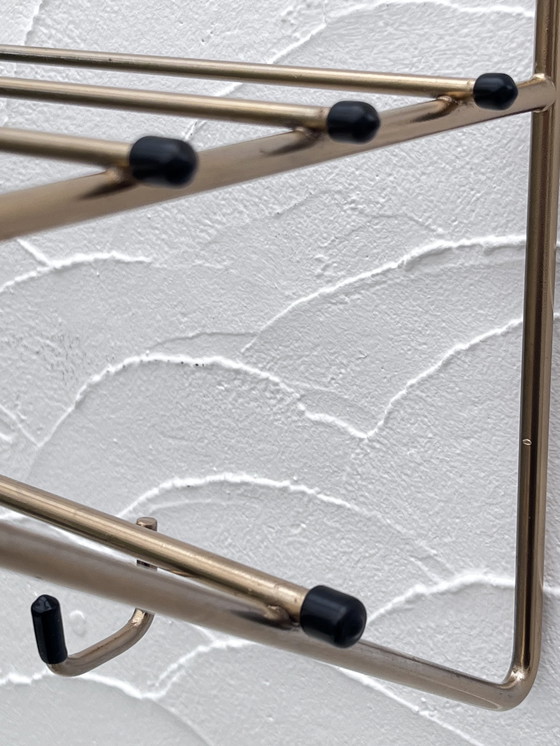 Image 1 of Garderobenständer aus goldfarbenem Metall