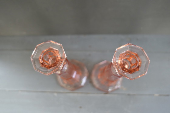 Image 1 of 2x Val Saint Lambert Luxval Kerzenständer