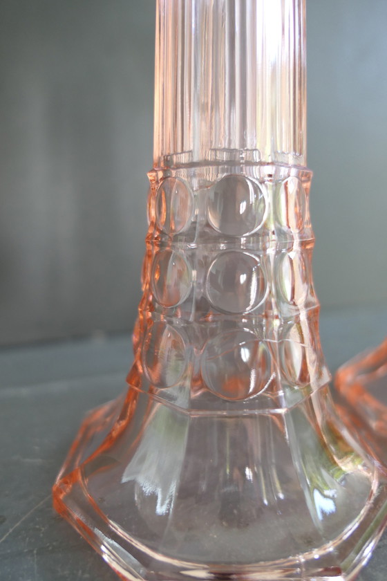 Image 1 of 2x Val Saint Lambert Luxval Kerzenständer