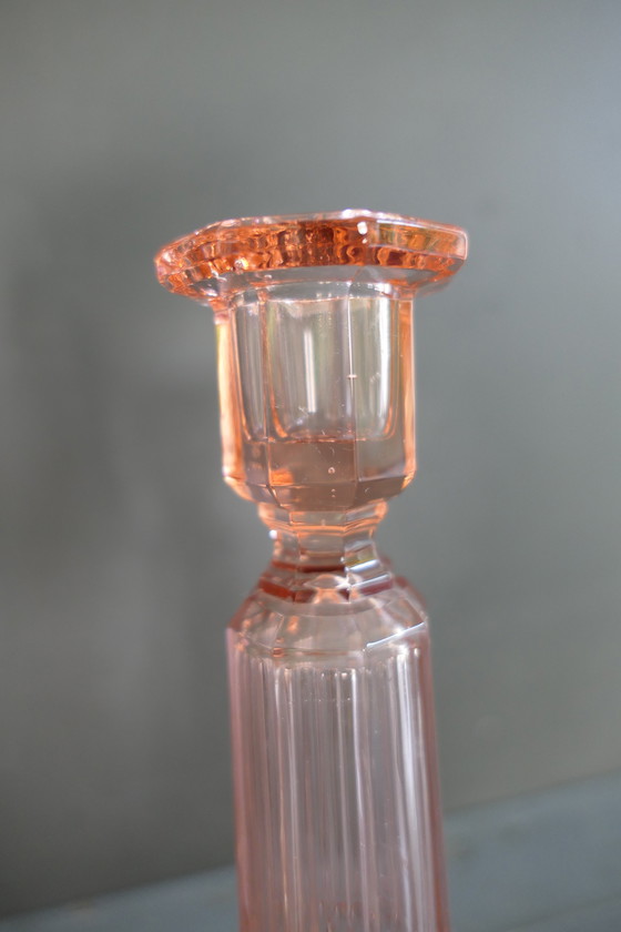 Image 1 of 2x Val Saint Lambert Luxval Kerzenständer