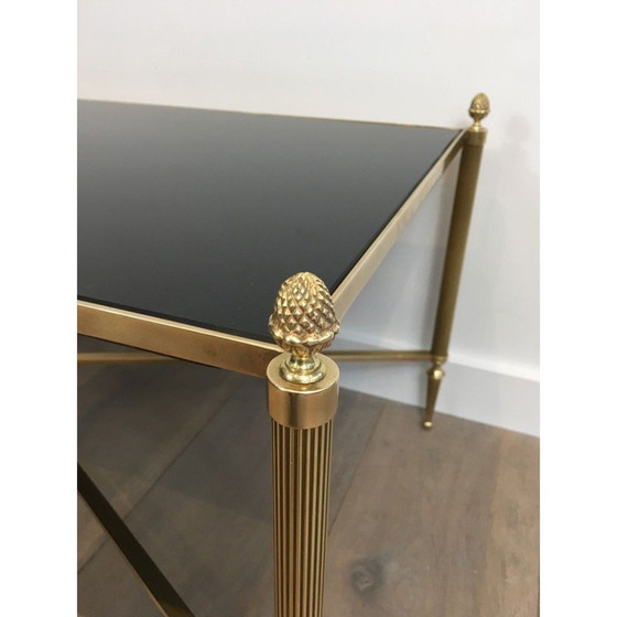 Image 1 of Vintage Couchtisch aus Messing von Maison Jansen, 1940