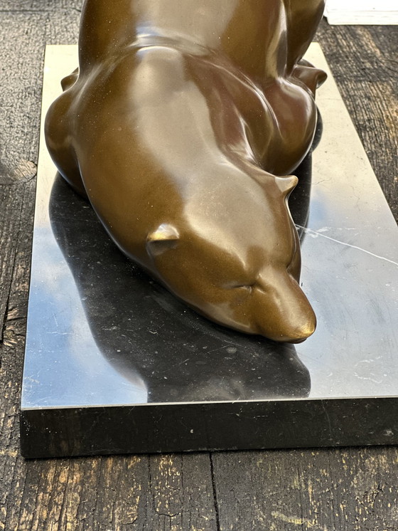 Image 1 of Bronze Zeitgenössisch Der Bär Signiert Milo