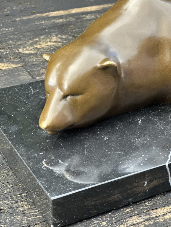 Image 1 of Bronze Zeitgenössisch Der Bär Signiert Milo