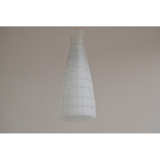 Image 1 of Mid Century Glas-Hängeleuchte, 1960er Jahre