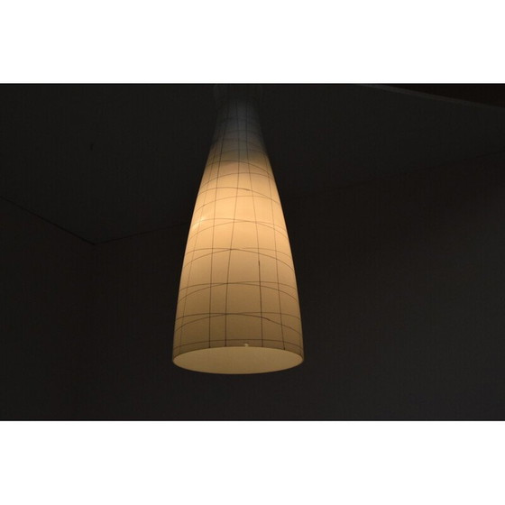 Image 1 of Mid Century Glas-Hängeleuchte, 1960er Jahre