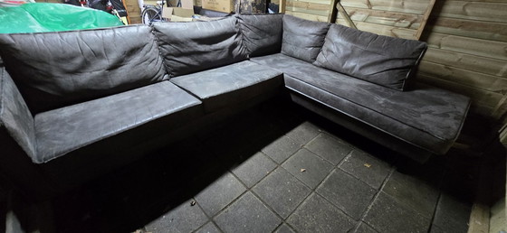 Image 1 of Be Pure Home Ecksofa Eco Leder / Mikrofaser Anthrazit