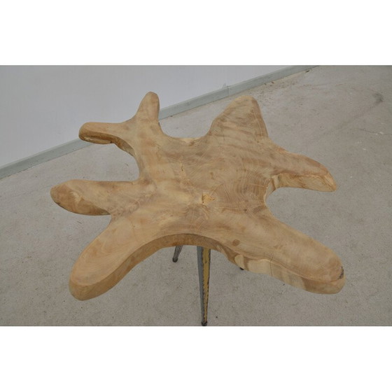 Image 1 of Beistelltisch "Blume" aus Teakholz, 1980er Jahre