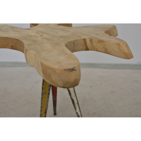 Image 1 of Beistelltisch "Blume" aus Teakholz, 1980er Jahre