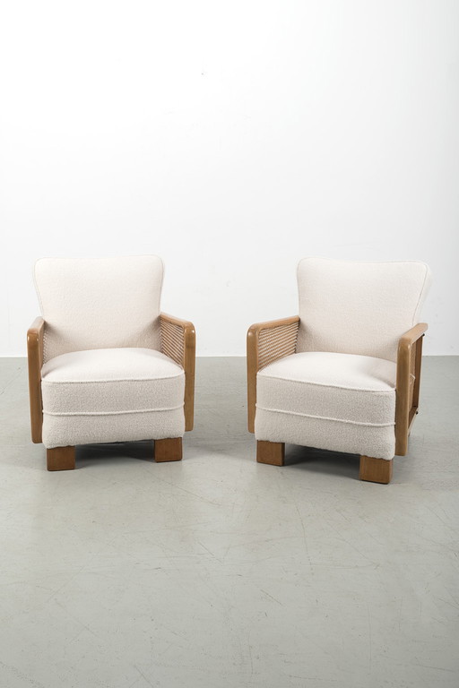 2x Art Deco Clubsessel