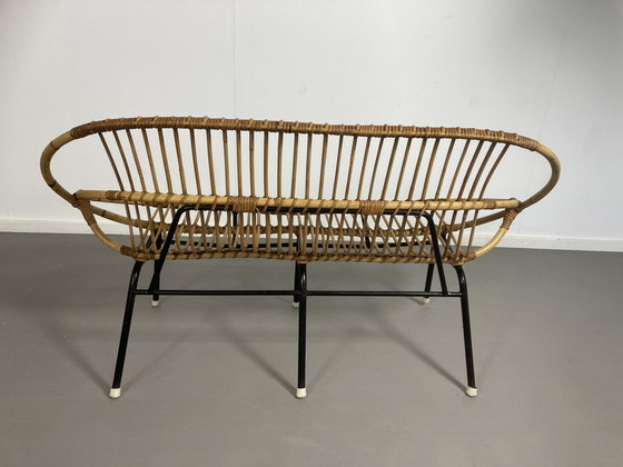 Image 1 of Vintage Rattan Rohé Noordwolde Bank