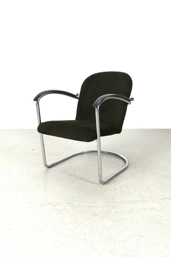 Image 1 of Niederländischer Original Gebr. van der Stroom Modell 414 Gipsstuhl