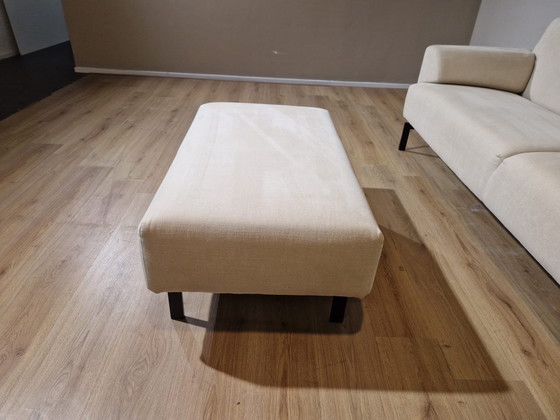 Image 1 of Rolf Benz 310 - 4-Sitzer Sofa + Hocker - Creme - Ausstellungszustand