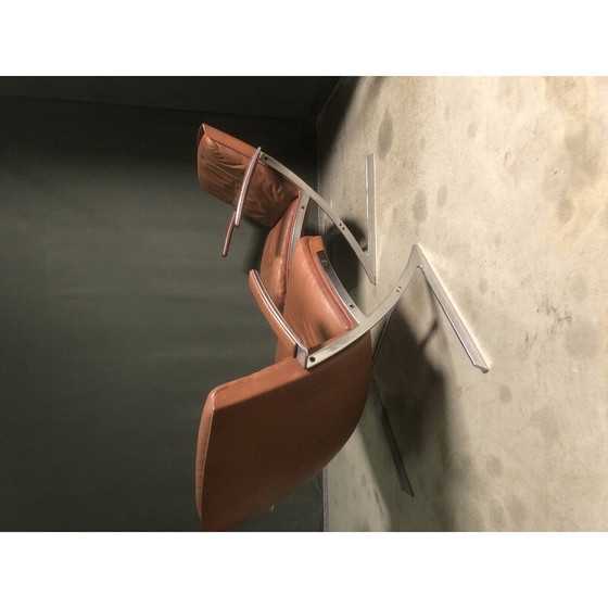 Image 1 of Paar alte "Lobby"-Sessel aus Fiberglas und Leder von Preben Fabricius für Arnold Exclusiv, 1972