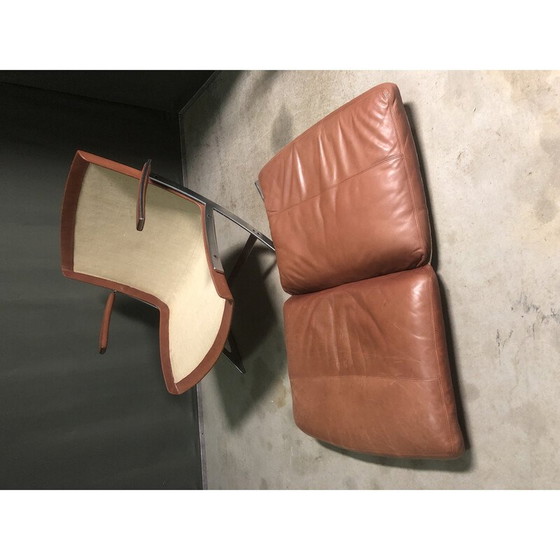 Image 1 of Paar alte "Lobby"-Sessel aus Fiberglas und Leder von Preben Fabricius für Arnold Exclusiv, 1972