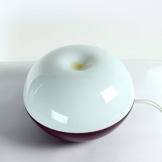 Image 1 of Große Opalglas-Tischlampe, Tschechoslowakei 1960er Jahre
