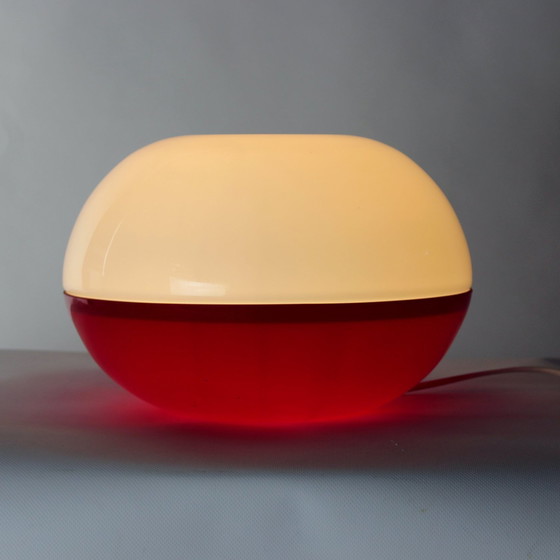 Image 1 of Große Opalglas-Tischlampe, Tschechoslowakei 1960er Jahre