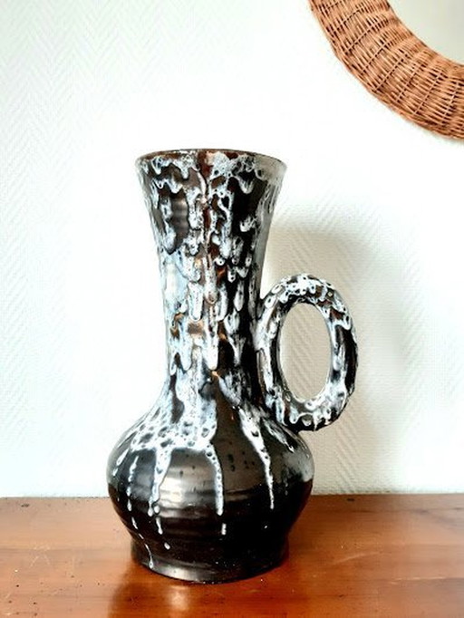 Vase Xxl Aus Keramik Vintage Fat Lava 1960
