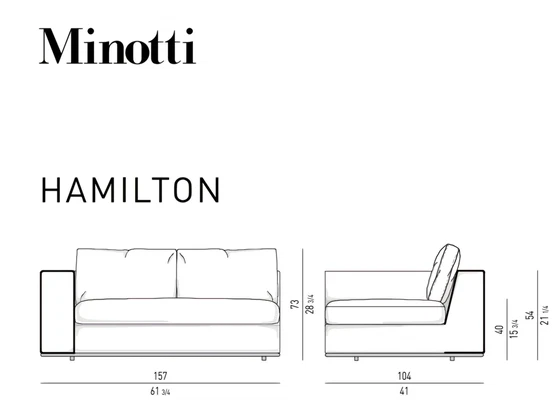 Image 1 of Minotti Hamilton Ecksofa 3 Teile