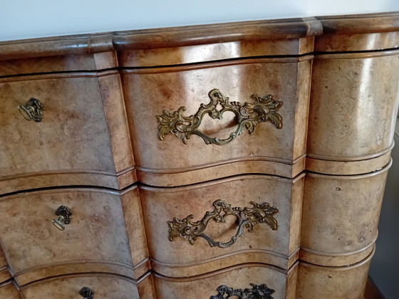 Image 1 of Antikes Sideboard Nussbaum, 3 Schubladen