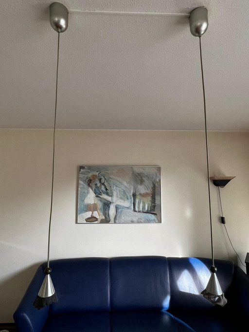 2 x Harco Loor Breeze Pendelleuchten