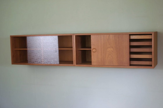 Image 1 of Dänische Kai Kristiansen Teak Wandschränke von Feldballes, 1960S.