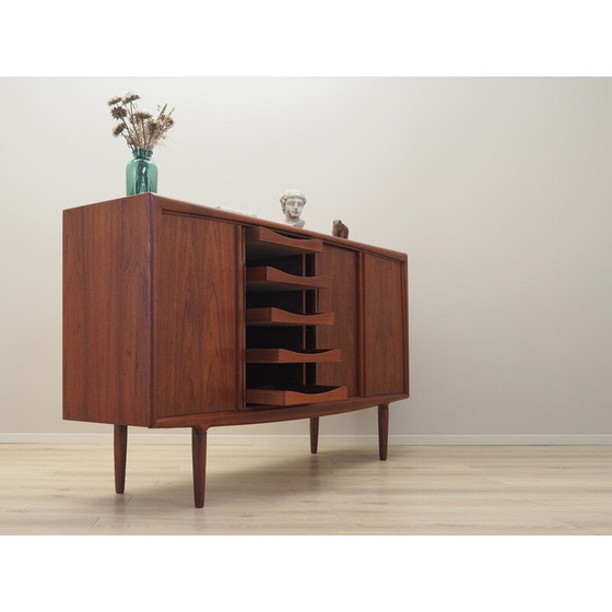 Image 1 of Altes dänisches Teakholz-Highboard von Omann Jun, 1960er Jahre