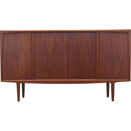 Altes dänisches Teakholz-Highboard von Omann Jun, 1960er Jahre