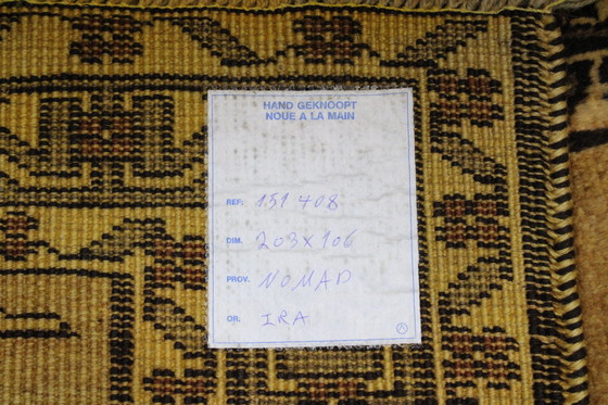 Image 1 of Perserteppich Alter Ghashghai Shiraz Nomaden Teppich  203 X 106 Cm