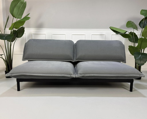 Rolf Benz Nova Designer Sofa Couch Grau Schlaffunktion