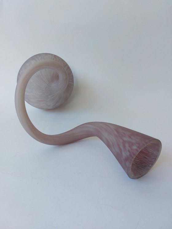 Image 1 of Vase aus mundgeblasenem Glas