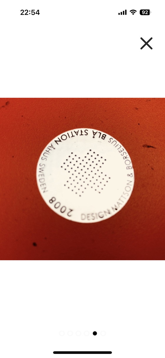 Image 1 of 2er Set Bla Station Stühle in orange