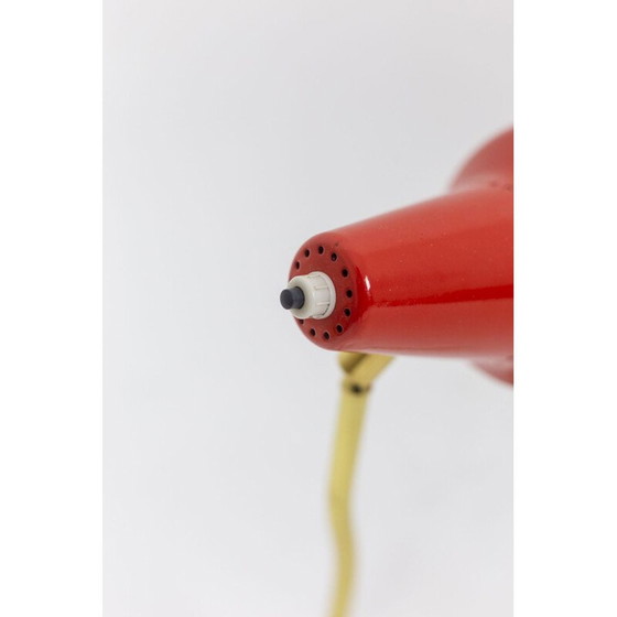 Image 1 of Vintage-Lampe aus perforiertem Blech und vergoldetem Messing von Pierre Guariche, 1950