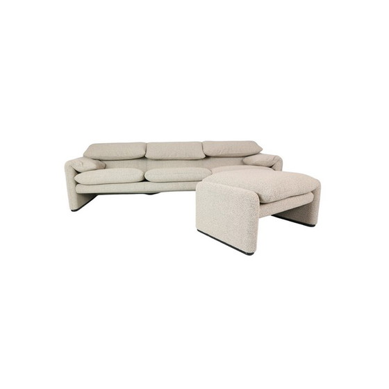 Image 1 of 3-Sitzer-Sofa "Maralunga" von Vico Magistretti für Cassina, Italien 1973