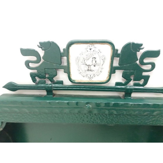 Image 1 of Alte Vitrine aus Gusseisen, Tschechoslowakei 1920