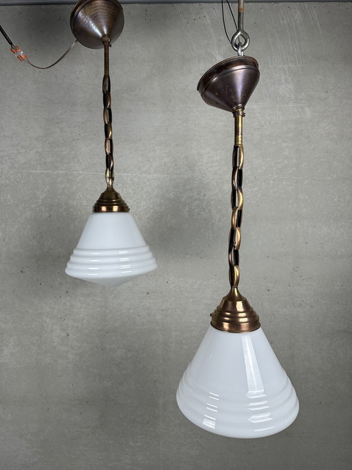 2 x Art-Deco-Lampen Phililite (Philips)