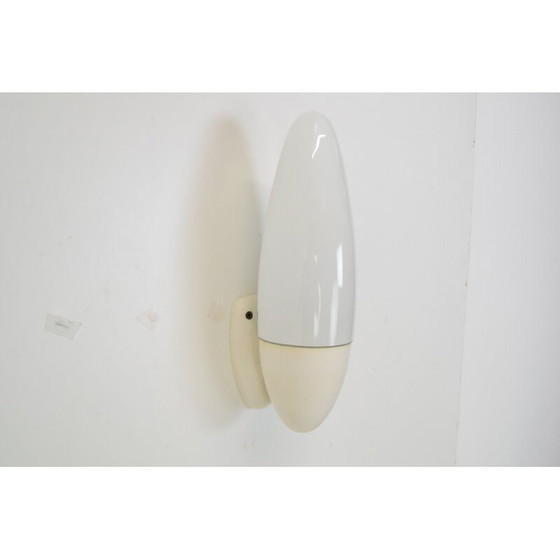 Image 1 of Mid Century Wandlampe aus Bakelit und Glas, Tschechoslowakei 1960er Jahre