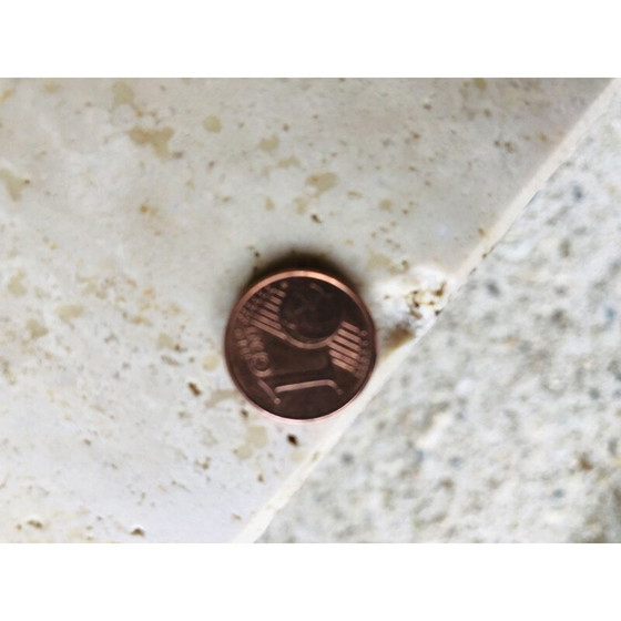 Image 1 of Vintage Couchtisch aus Travertin, Italien 1970