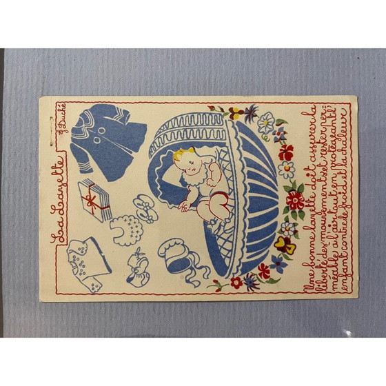 Image 1 of Vintage-Gemälde mit Kinderillustrationen von J. Duché, 1950