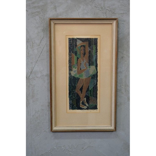 Klassische Lithografie auf Papier von Fabian Lundqvist, 1958