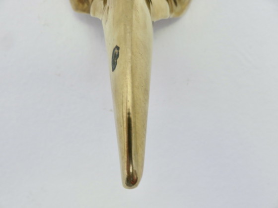 Image 1 of Karnevalsmaske Von Venedig, Vergoldetes Messing, Pestdoktor, 1970